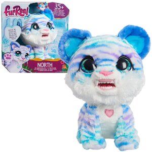 Furreal North The Saber Tooth Kitty Striped Faux Fur Fun Interactive Pet NIB